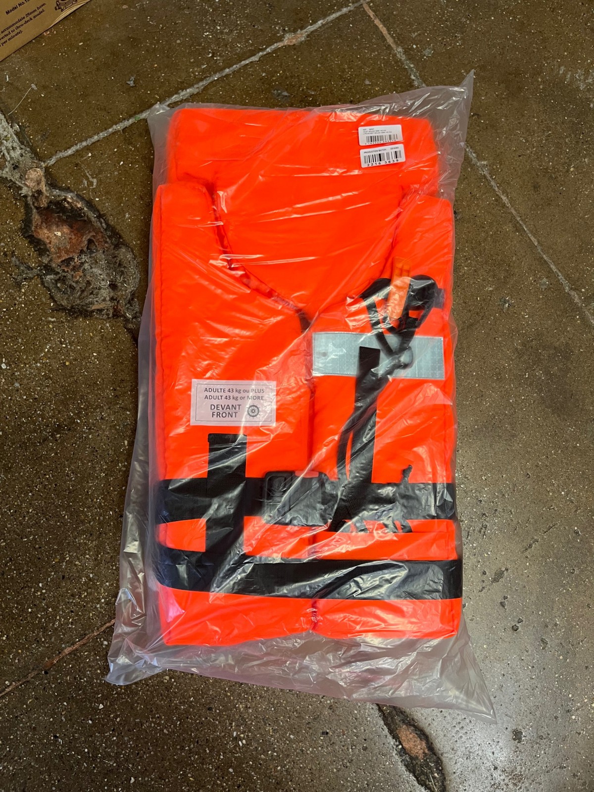 Brassière de sauvetage en vente chez Marlier à Sète 